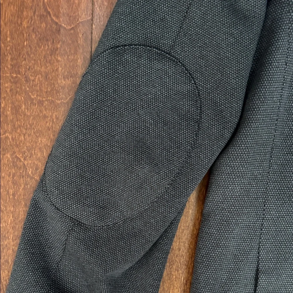 Soul of London Men’s Blazer in Gray and Black, Elbow Patches, Size 40R